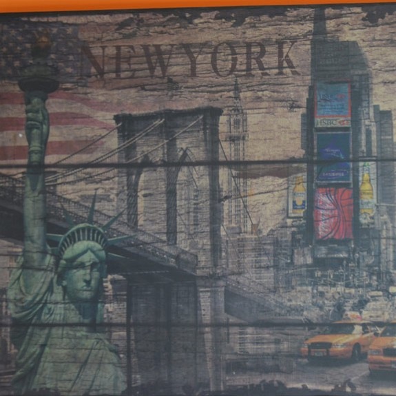 stylowy obraz retro new york